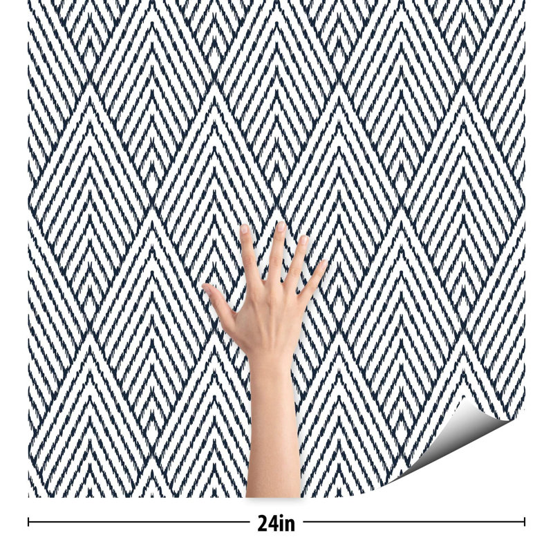 Carreau de papier peint Fannye, L 126 po x l 24 po
