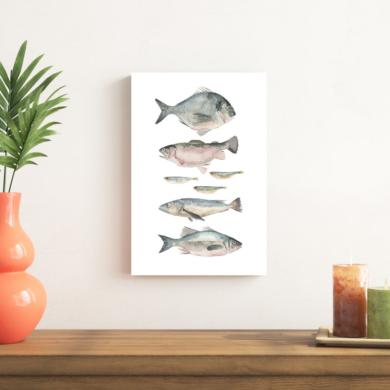 Composition du poisson II, H 18 po x l 12 po x P 1 po