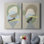 Mod Shape Stack I-Premium Gallery Wrapped Canvas -Ready to Hang