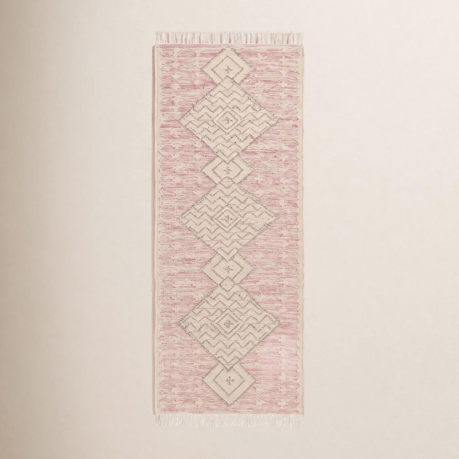 Malti Hand-Woven Geometric Rug, Runner 2'6" x 8'