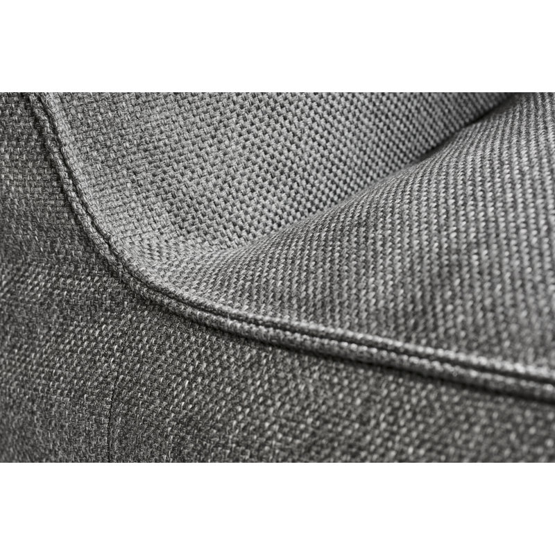 GROW 57.13" Long Single Chaise with Cushions, Coal