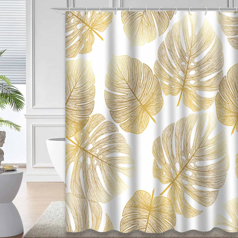 Rideau de douche Tropical Leaf, L 72 po x l 84 po