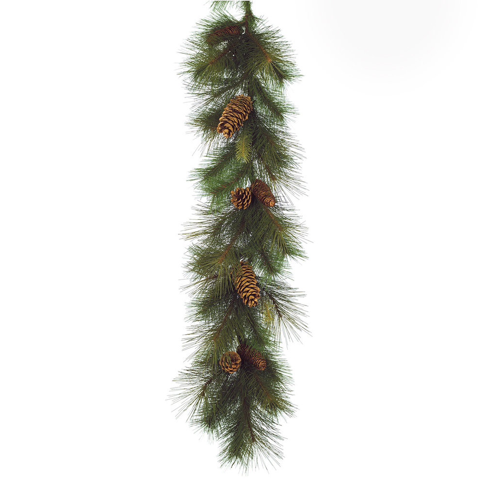 70.87'' in. Lighted Faux Garland