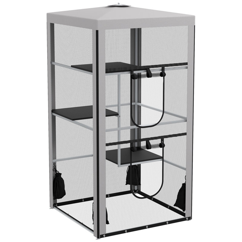 Structure en acier pour chat pour chat