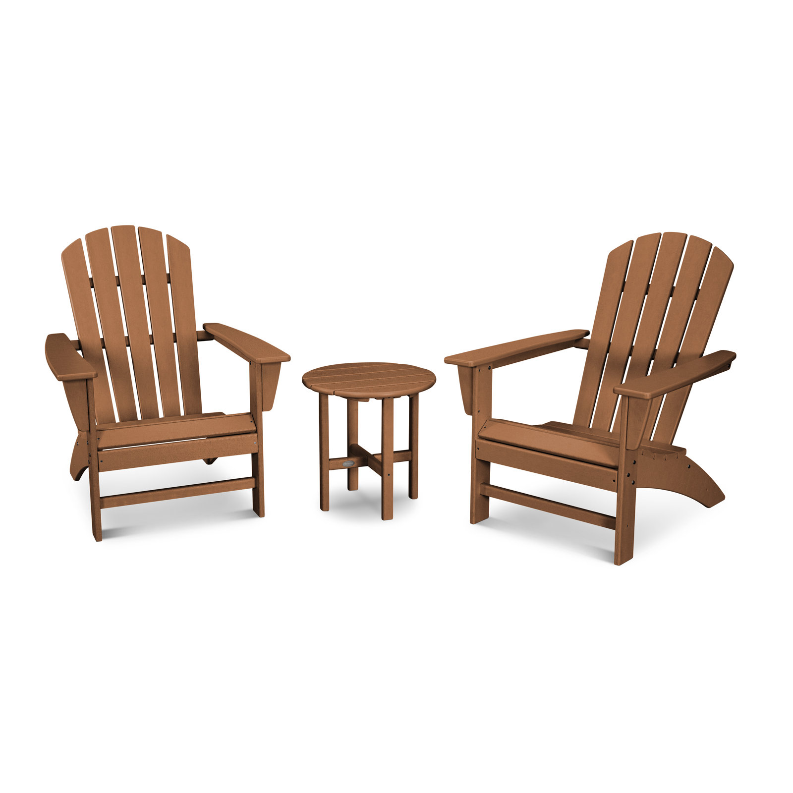 Nautical 3-Piece Adirondack Set, Teak