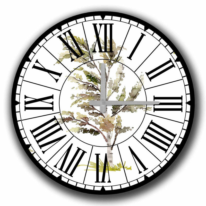 Stylish Decorative Wall Clock, 19.7 in Diameter, 100% MDF with 0.2 in Thickness | Requires 1 AA Battery (Not Included) | Perfect for Home Decor, Modern Aesthetic, and Timeless Elegance