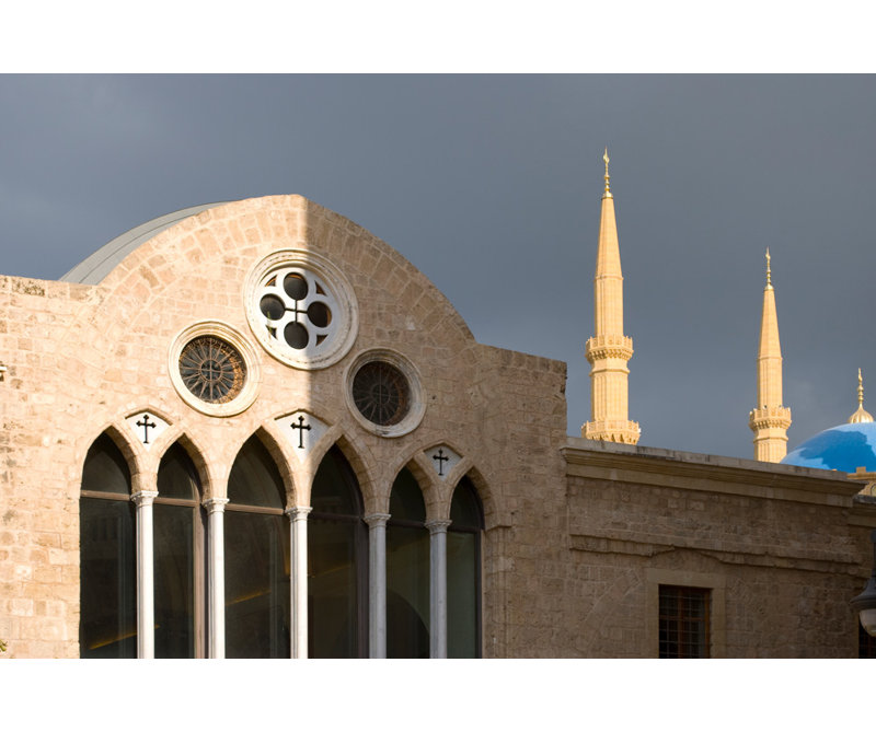 Cathédrale Saint-Georges, Beyrouth, H 16 po x l 24 po