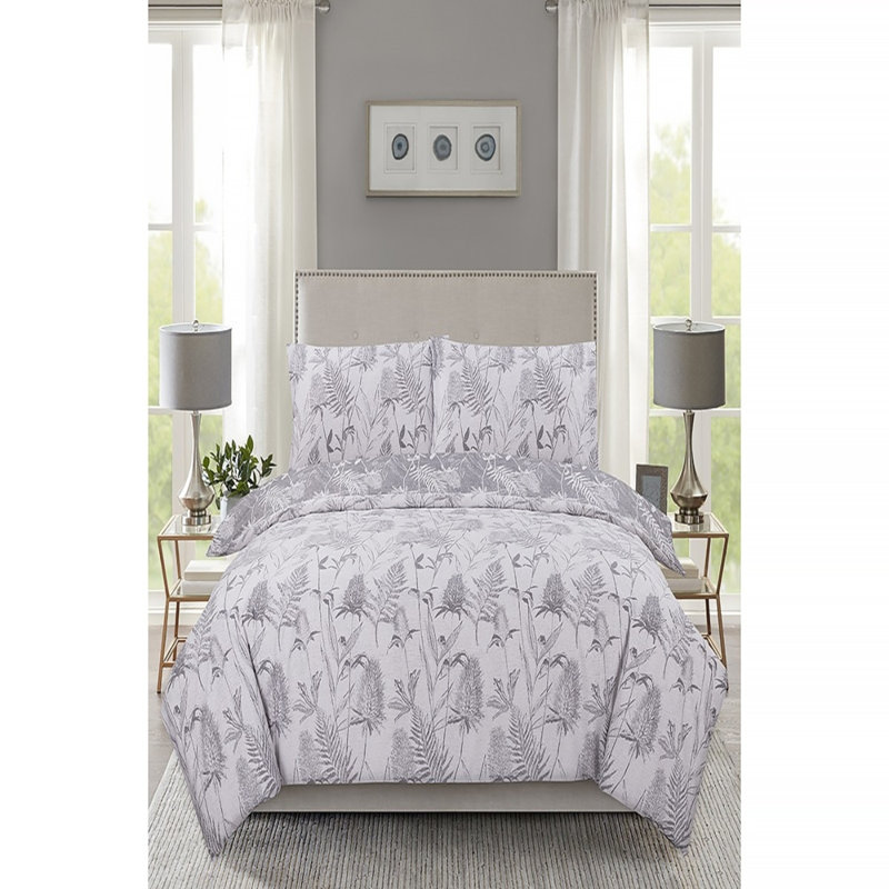 Chinle Cotton Blend, Polyester Floral Duvet Cover Set with Pillowcases Included, Single - 1 Standard Pillowcase