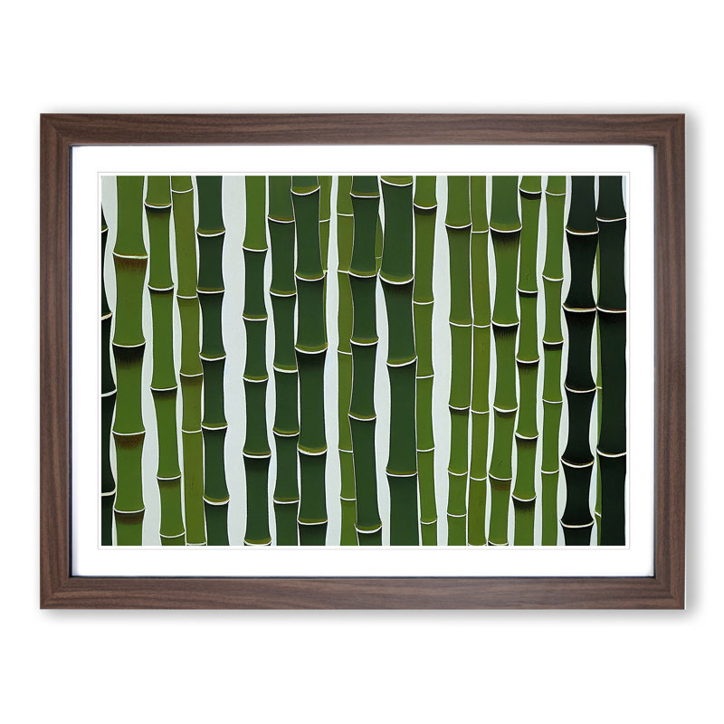 Special Bamboo Forest - Framed Print, 34cm H x 46cm W x 2cm D, Walnut