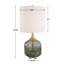 Lampe de table Glenn en verre moucheté