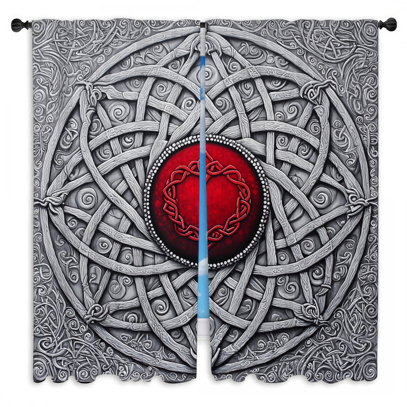 Rideaux Celtic Knot, L 20 po x L 61 po