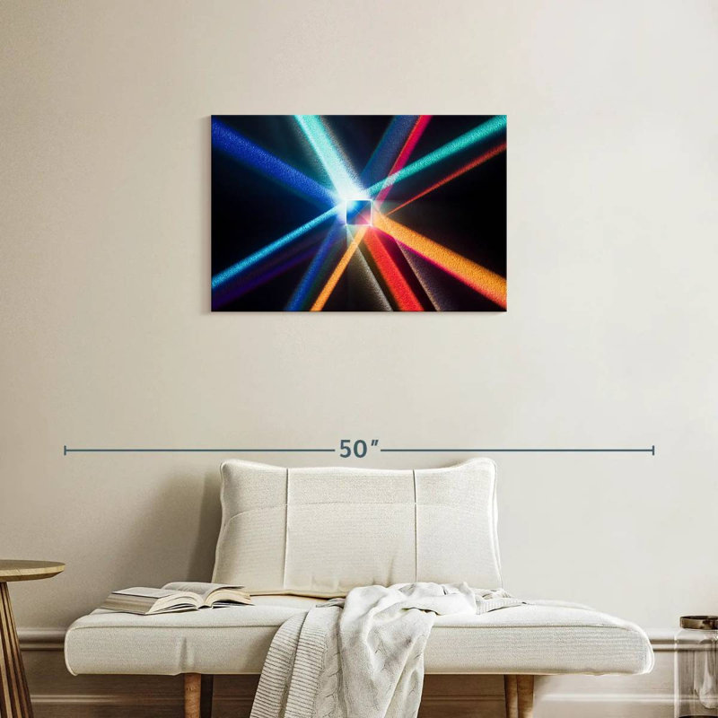Keiri Cube Prism Light Beams, 20" H x 30" W