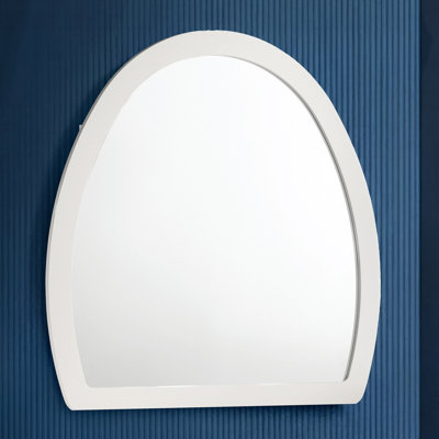 Miroir Kingsley fini or et blanc