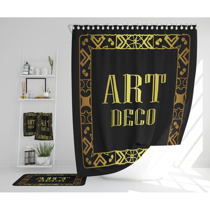 Necattin Polyester Shower Curtain Set