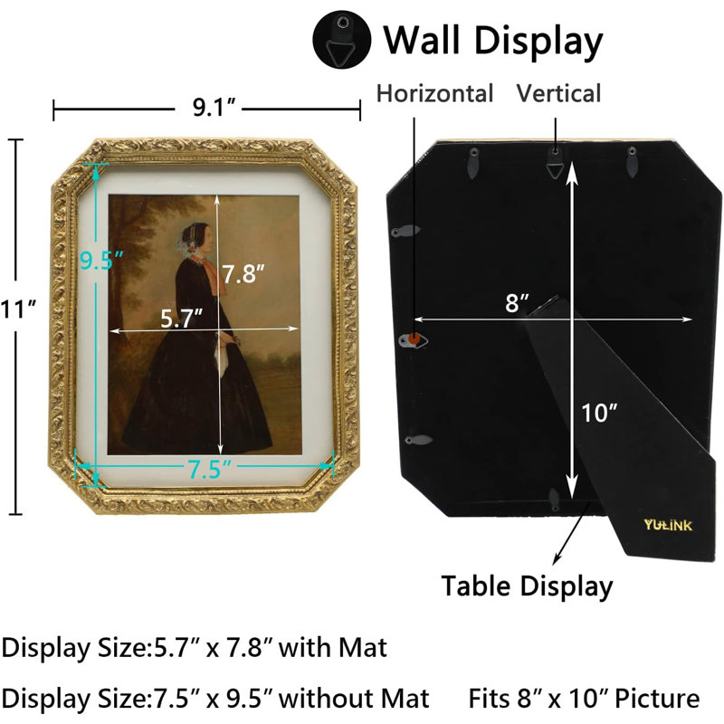 8x10 Vintage Picture Frame