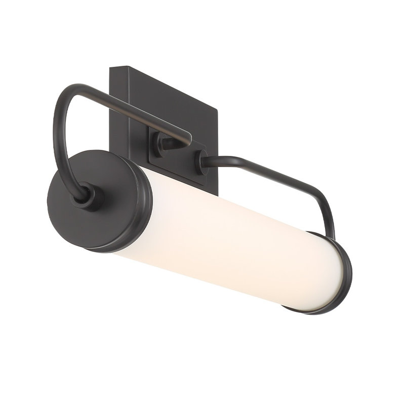 Meuble-lavabo 1 lumière 25,25 po Tellie, Noir, noir, noir, noir