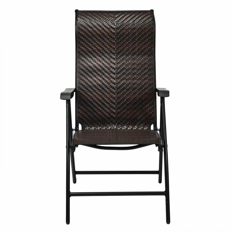 Chaise pliante en rotin Red Barrel Studio