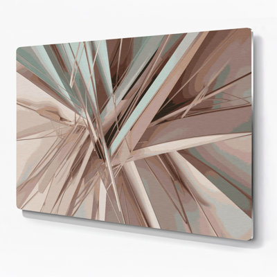 «Geometric Abstraction 58», art mural en métal gris
