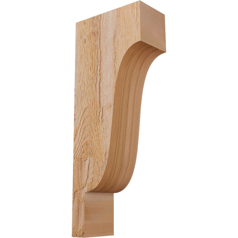 Newport Corbel, H 20 po x l 4 po x P 8 po, Cèdre rouge, Sciage brut