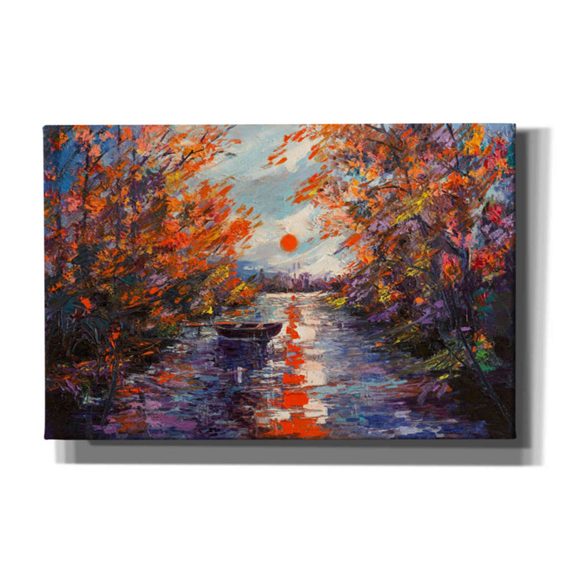 «Fall Of Leaves», art mural sur toile, H 12 po x l 18 po x P 0,75 po