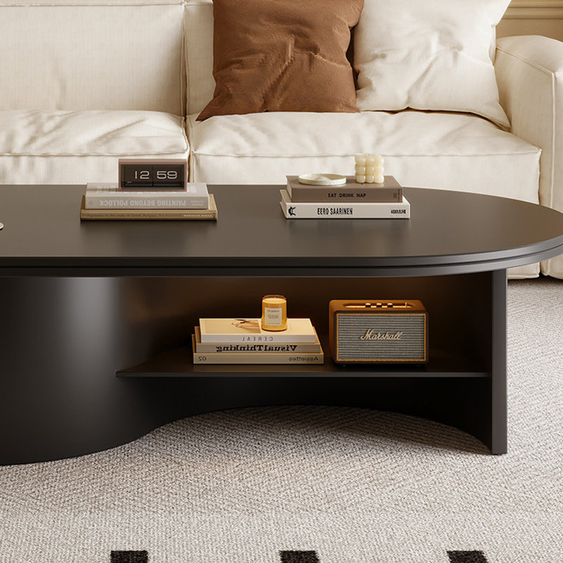 Table basse Modern Rock, H 16,92 po x L 39,37 po x l 23,62 po, Noir