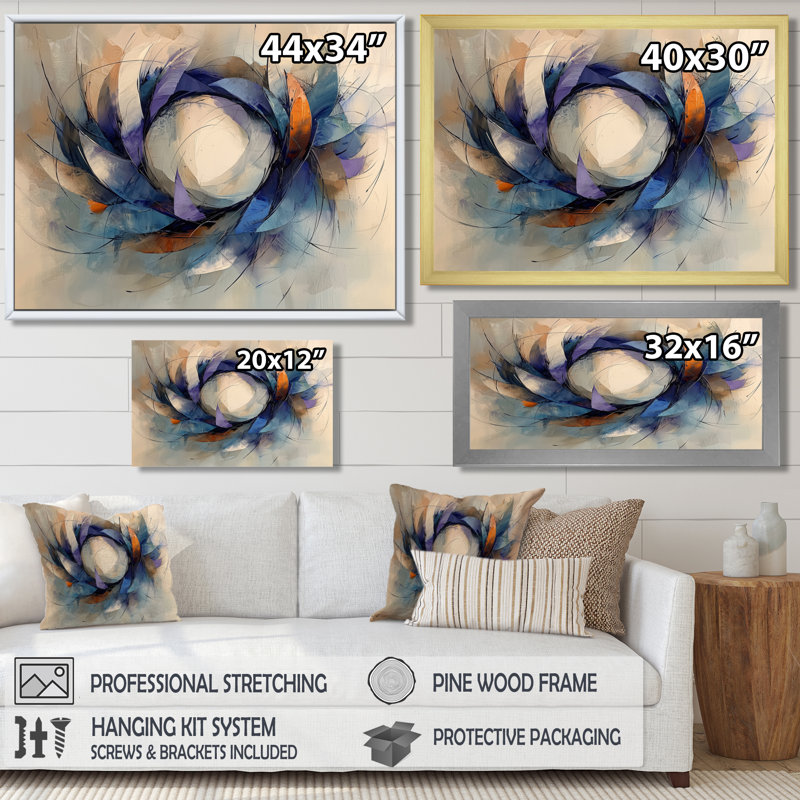 Jacaryous, velours abstrait, couronne de densité III - Couronne, art mural, Noir, noir, noir, noir, H 28 po x l 60 po