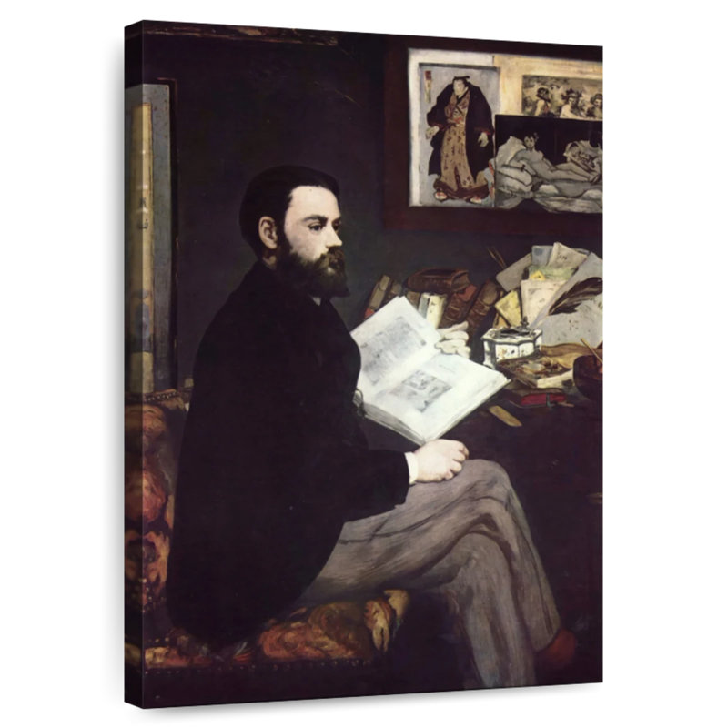 Portrait d'Emile Zola, 12" H x 8" W