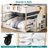 Bunk Bed with Trundle and Storage Stairs, Solid Wood Bunk Bed with Foldable Desk, No Box Spring Needed-365294088