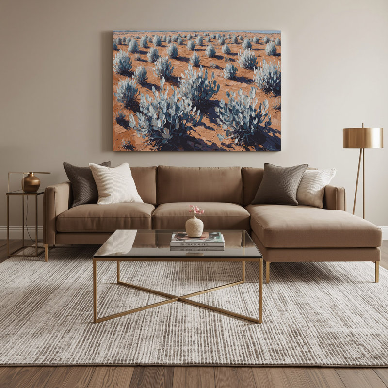 «Southwestern Plants Sagebrush 194», art mural sur toile grise, H 20 po x l 30 po