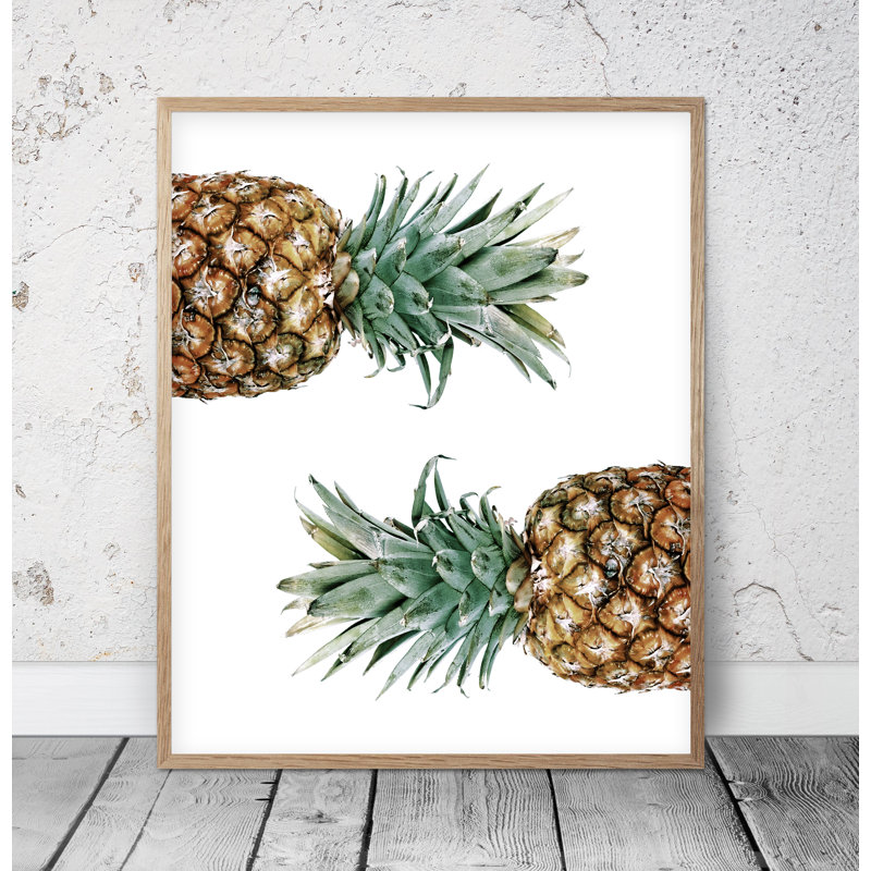Modern Pretty Pineapple Art Print, Kitchen Printable Wall Art, Home Decor Print - No Frame Print, 29.7cm H x 21cm W x 5cm D