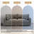 2 - Piece Upholstered Light Gray Faux Rabbit Fur Flannel Reversible Modular Sofa Living Room Sectional Couch with Pillows-1149094604