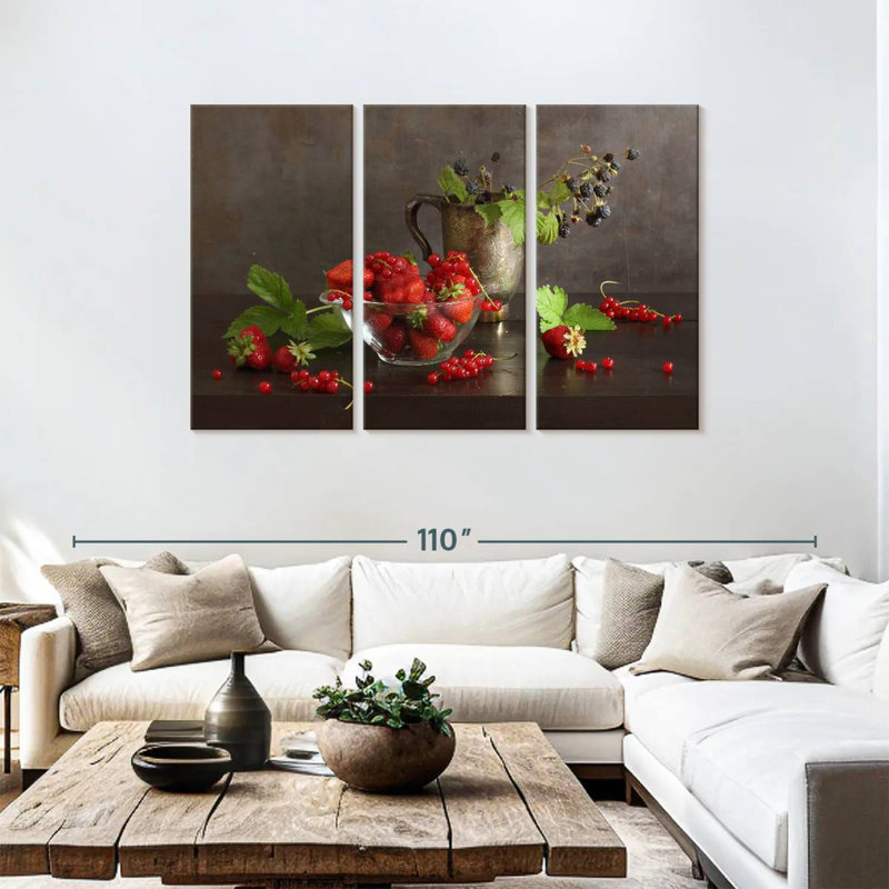 Yarlin Midsummer Berries, 48" H x 74" W