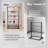 6-Tier Ribbon Holder, Large Capacity Ribbon Storage Rack, Height Adjustable Metal Spool Organizer