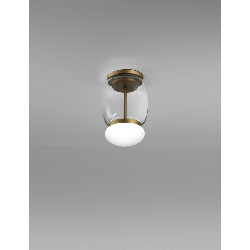 Faro Celling Lamp S UL, Painted Brass, Crystal White, 3000 Kelvins
