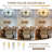 5-Light Modern Sputnik Globe Semi Flush Mount
