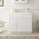 36" W Birch Plywood Freestanding Single Base 2 Drawers Storage Cabinet with Soft Close Door