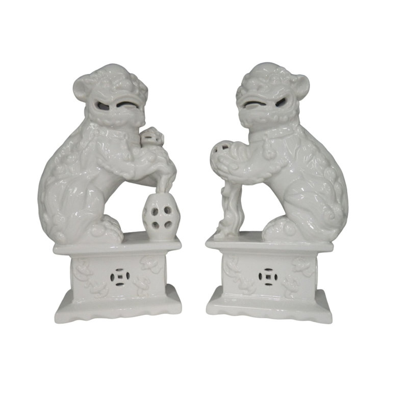 Chien blanc Foo (paire)