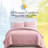 Southshore Fine Linens Vilano Oversized Quilt Set, Double-Brushed Microfiber Lightweight Quilted Bedding and 2 Pillow Shams, Full/Queen, Pastel Pink-1048792251-1001114977