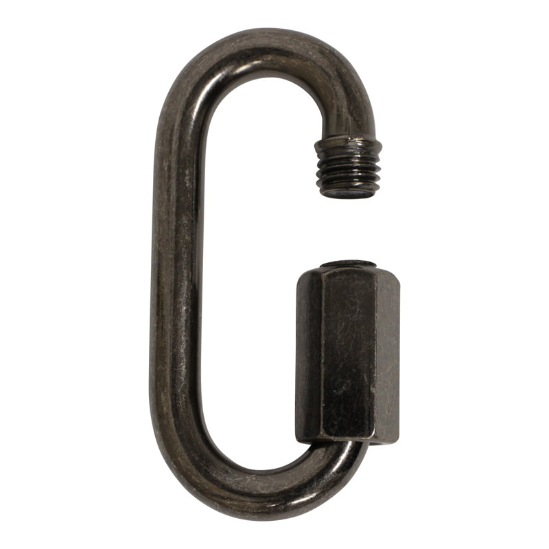 Verrouillage à vis fileté (2 pièces), Gris, H 2,56 po x l 1,22 po x P 0,28 po