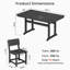 Ensemble de salle à manger pour 10 personnes avec table rectangulaire en poly plastique-558300896-562727768