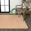Tapis intérieur / extérieur à chevrons orange / crème-69807537