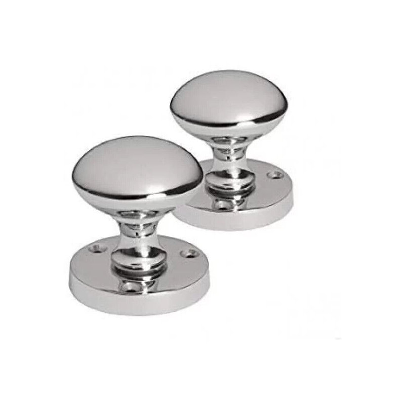  8 Pairs Mortice Sprung Door Knob in Satin Brushed Chrome