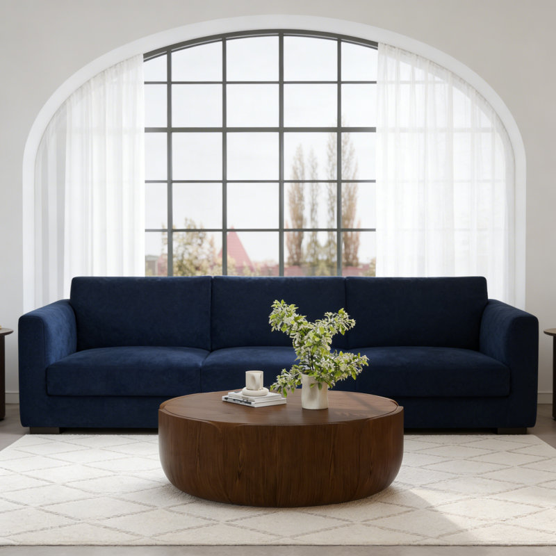 Table basse d'intérieur d'extérieur 35,63 ", Brun