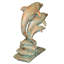 Statue de dauphin sautant sur la plage-49624679