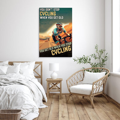 When You Stop Cycling - 1 pièce, impression sur toile tendue