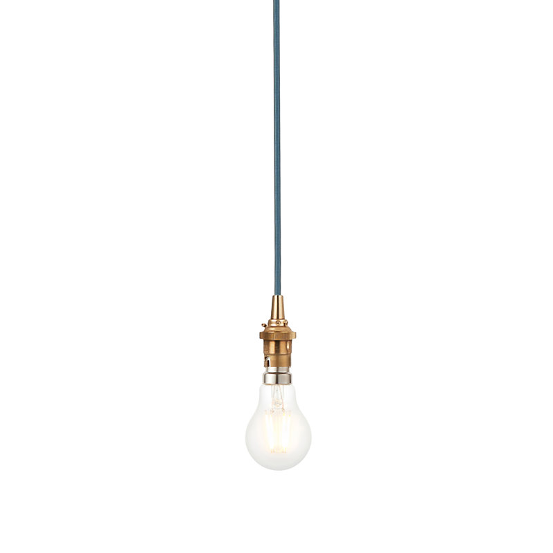 Eltham Cable Set finished in Br Aged Brass, Blue