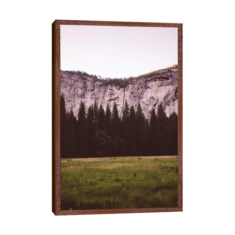 Yosemite Valley V by Bethany Young - Print on Canvas, Classic Brown Wood Framed, 66.04cm H x 45.72cm W x 3.81cm D