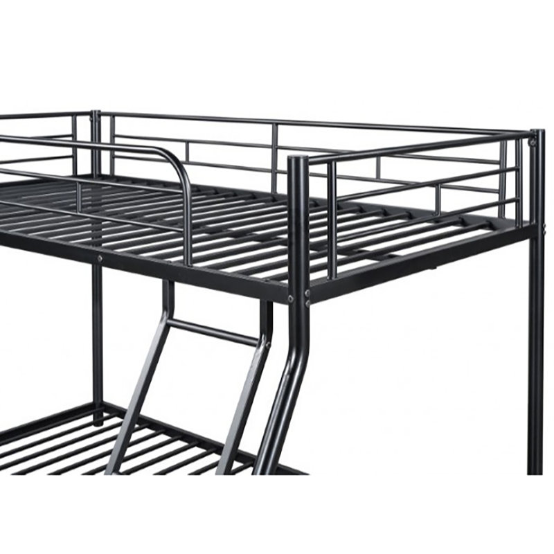 Cahffe Twin Over Full Bunk Bed, Noir