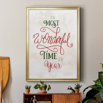 «Wonderful Time of The Year», reproduction encadrée de qualité supérieure - prête à être accrochée