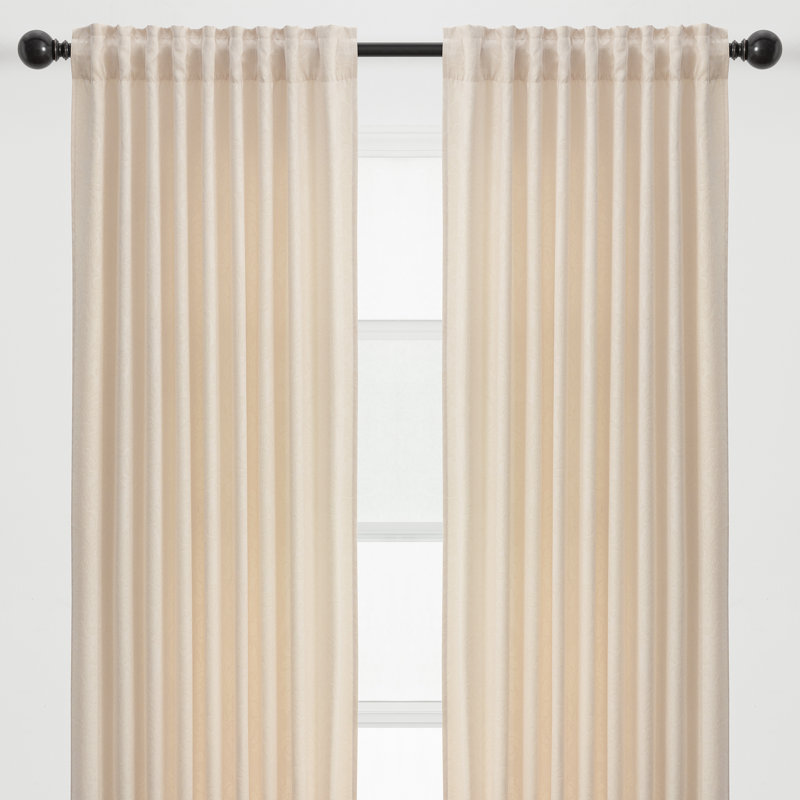 Paire de rideaux obscurcissant Berlinda, l 52" x L 84", Ivoire